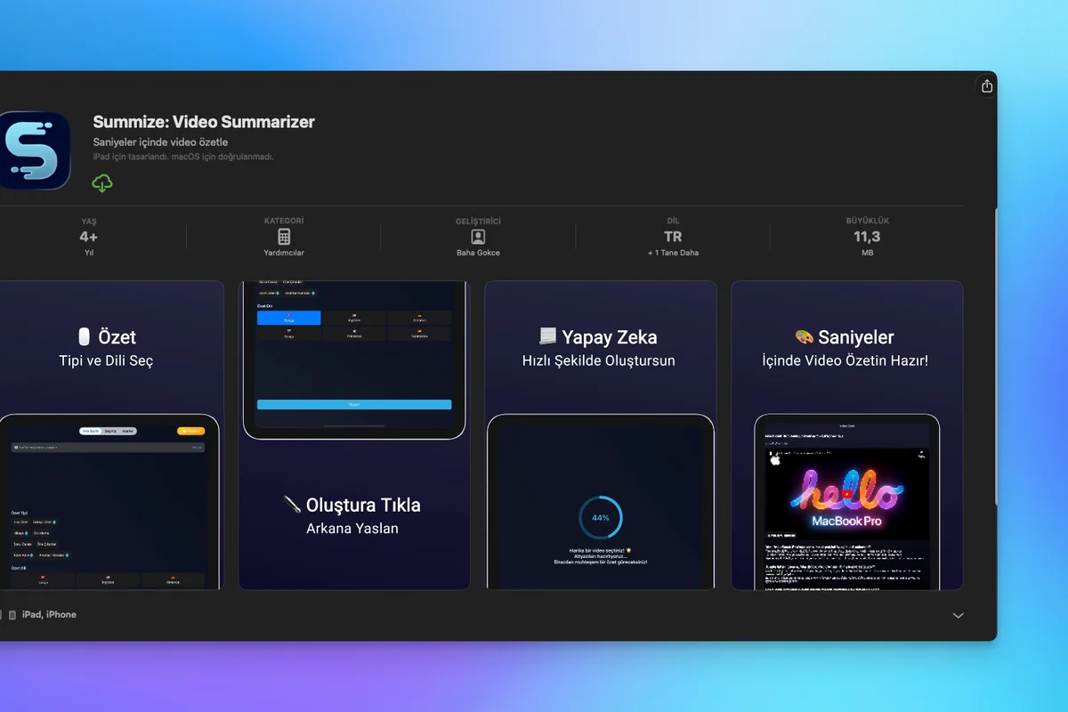 Summize proje görseli